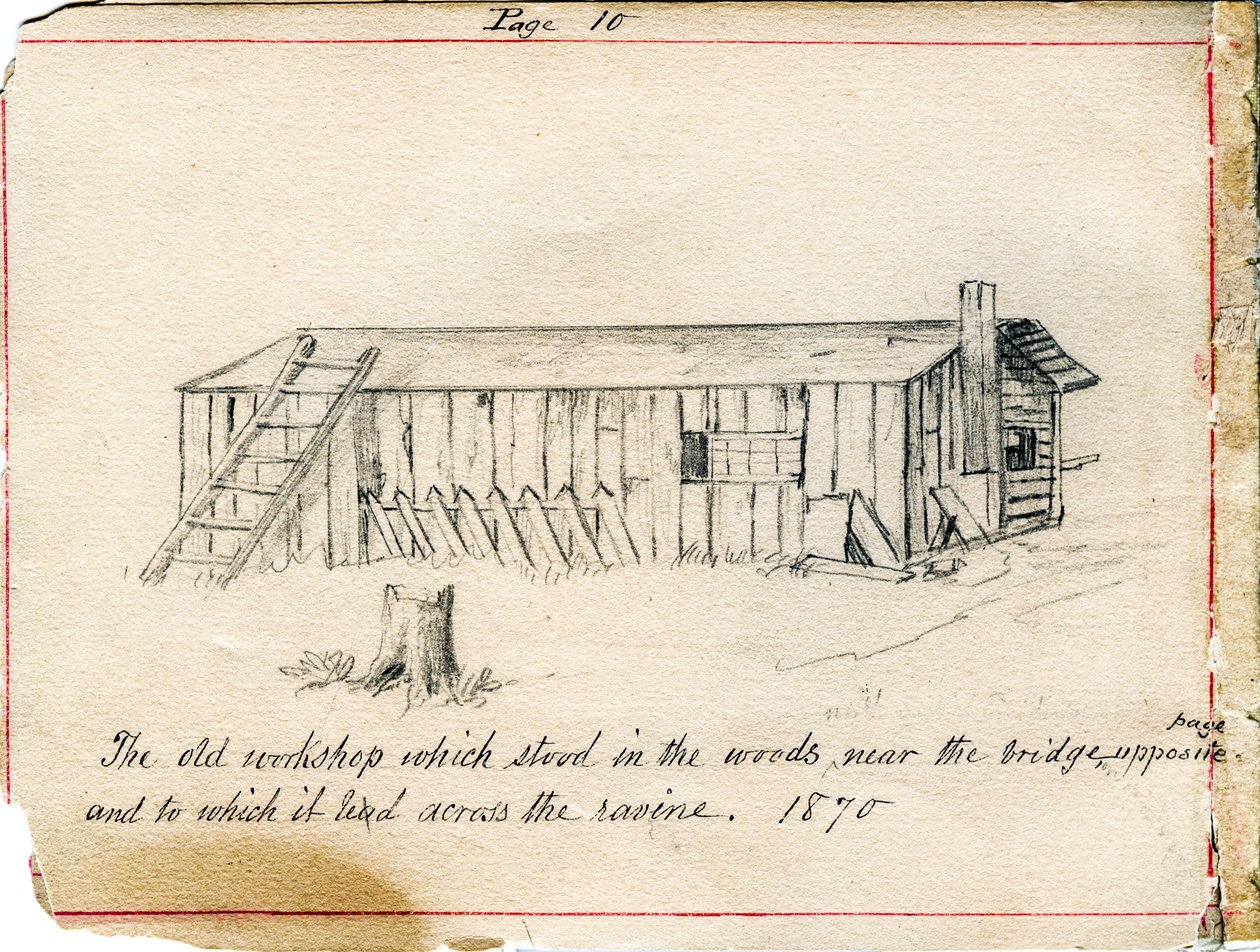 Atelier sur le terrain des Sœurs de la Providence de Saint Mary-of-the-Woods, Indiana en 1870 - Maurice Schnell