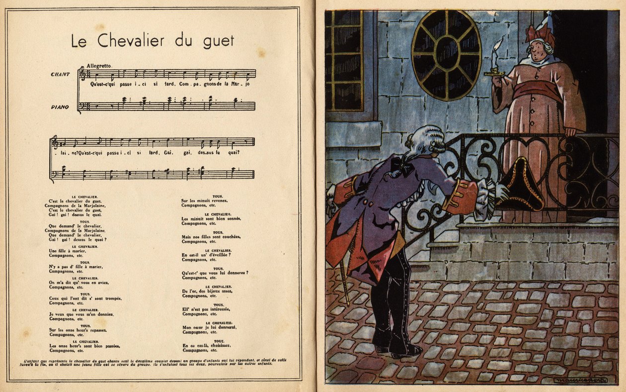 Le chevalier de la garde. Comptine (chanson pour enfants) - Maurice Berty