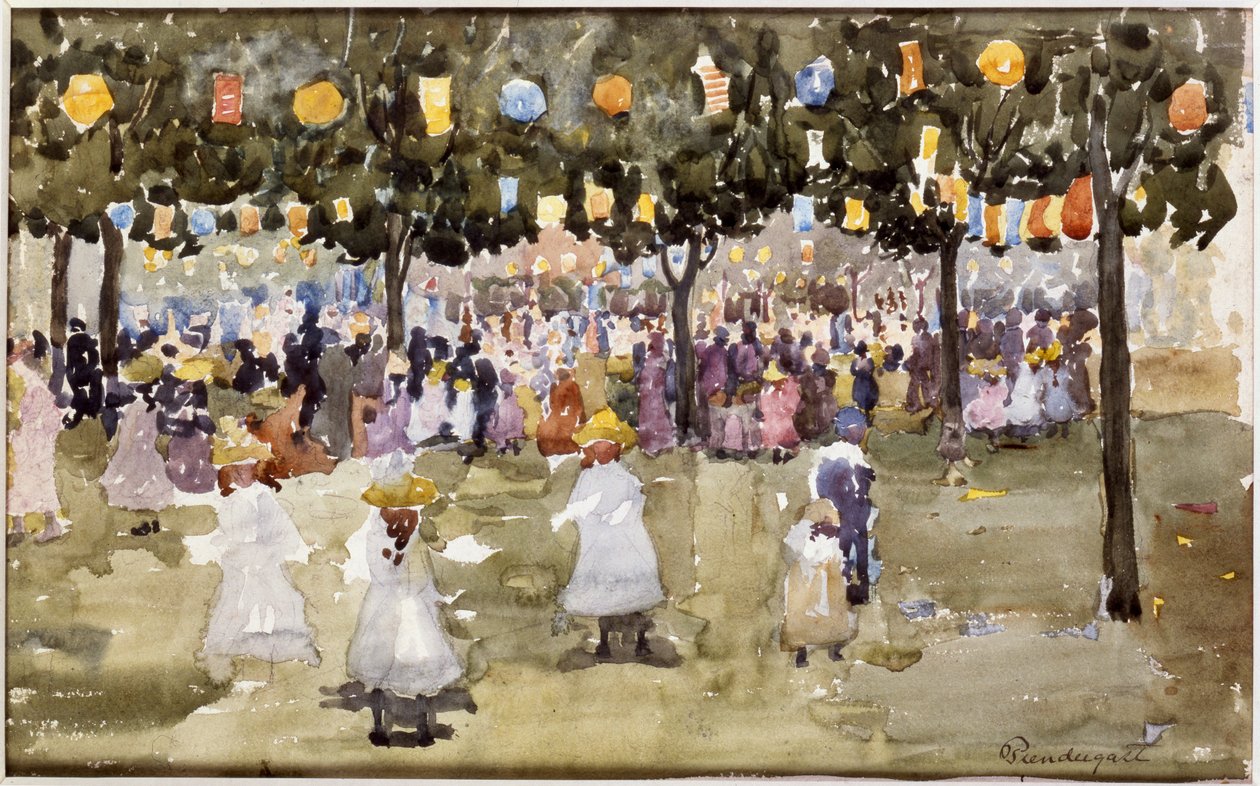 Central Park, New York City, 4 juillet - Maurice Brazil Prendergast
