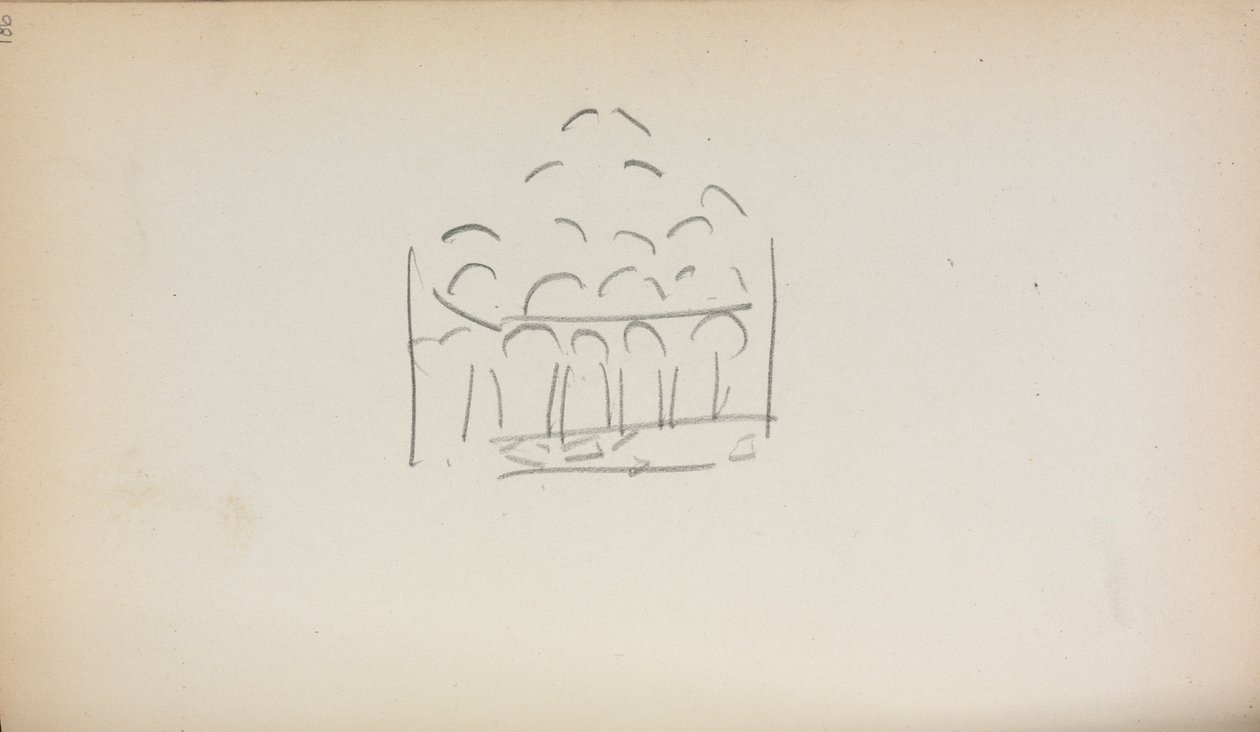 Carnet de croquis italien : page San Marco - Maurice Brazil Prendergast