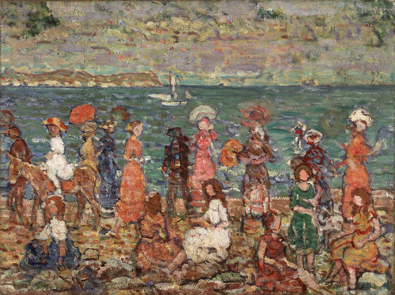 Bord de mer, vers 1913 (huile sur toile) - Maurice Brazil Prendergast