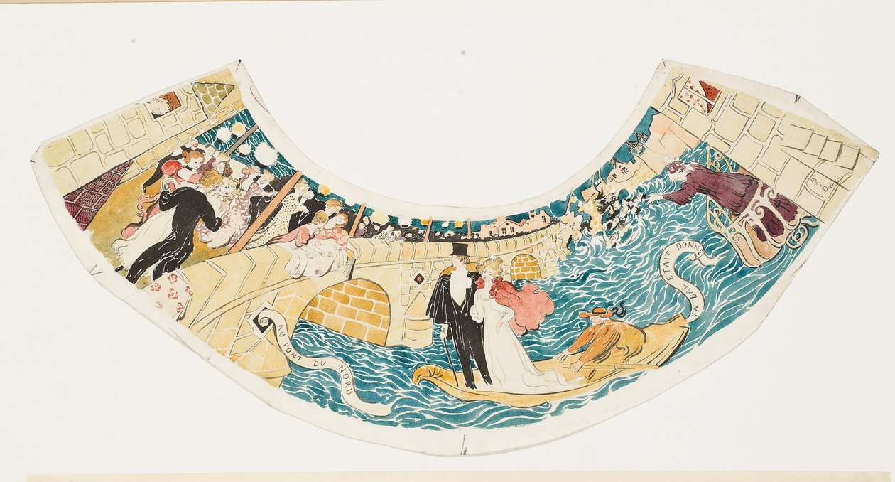 Au Pont Nord, un Bal a eu Lieu (étude pour un abat-jour) - Maurice Denis
