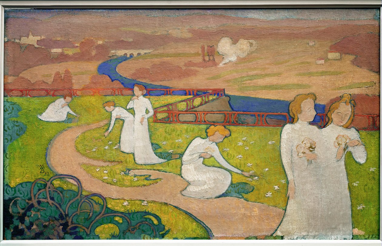 Avril (huile sur toile) - Maurice Denis
