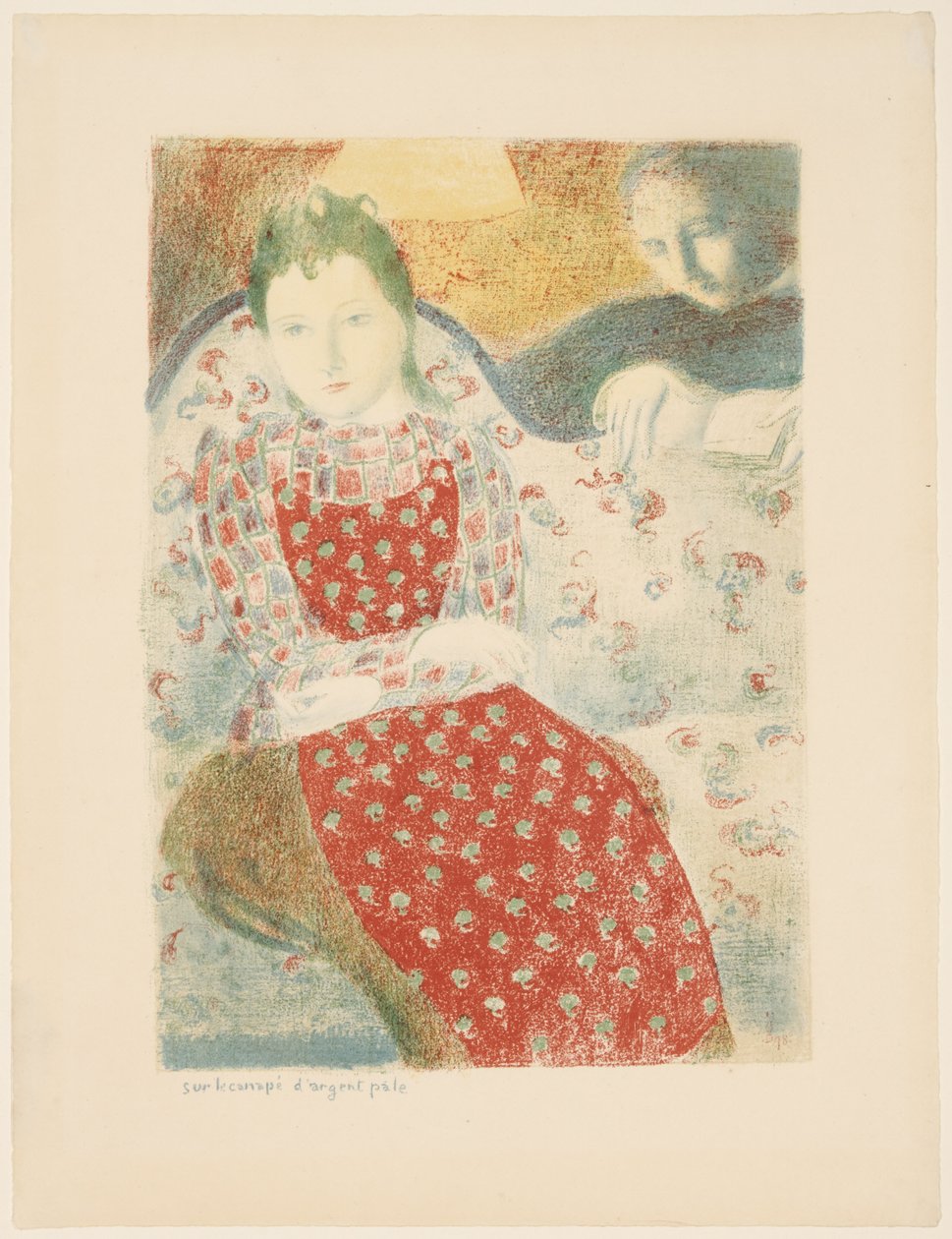 Auf dem blassen silbernen Sofa - Maurice Denis