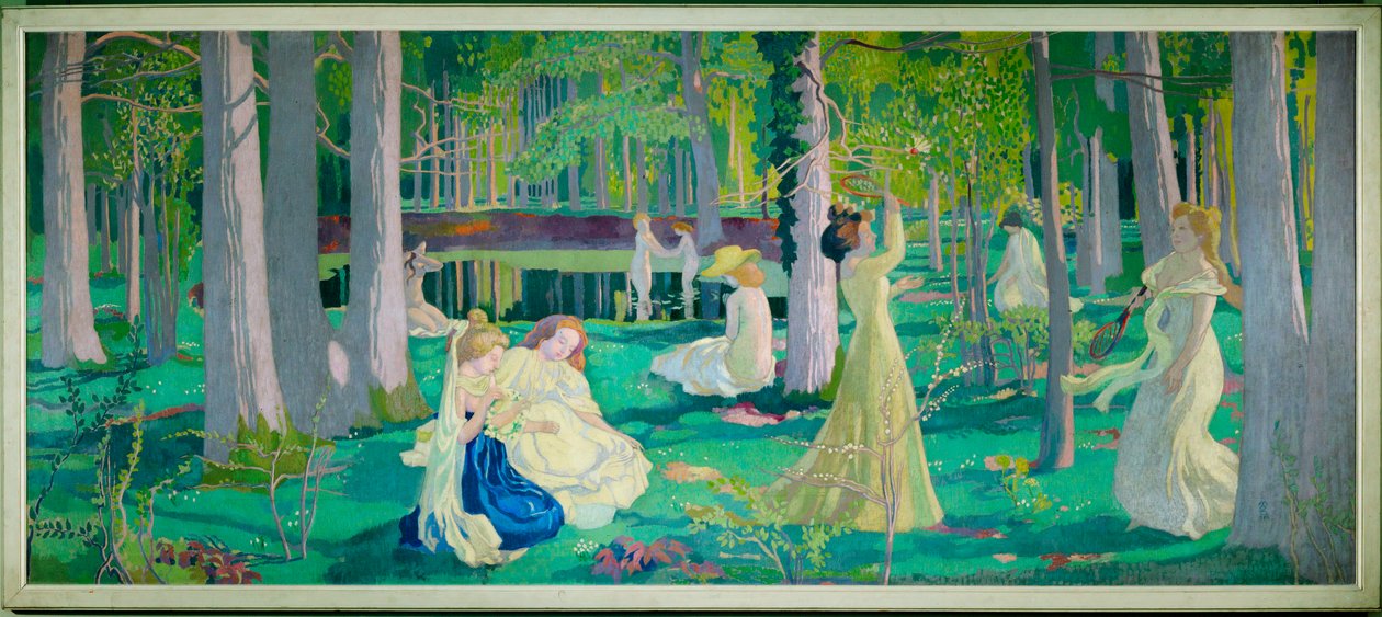 Shuttlecock (peinture sur toile) - Maurice Denis