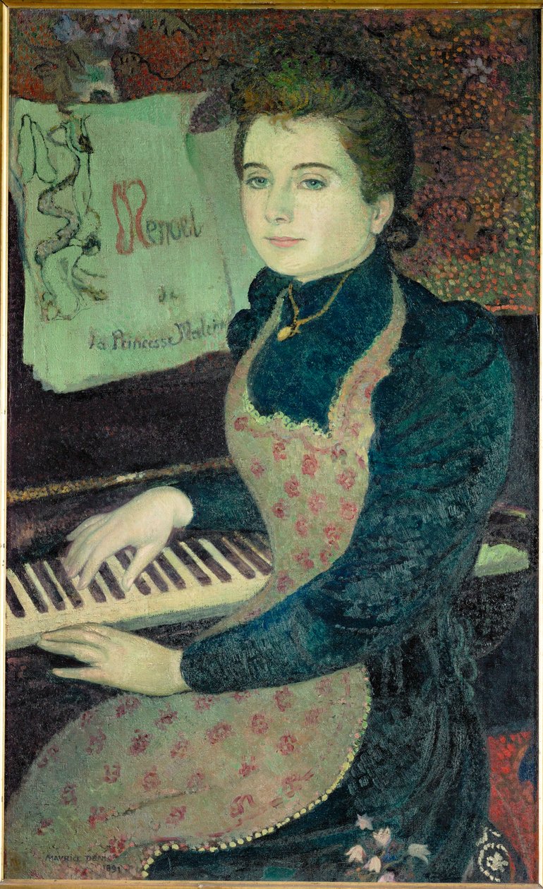 The minuet de la Princess Maleine (oil painting) - Maurice Denis