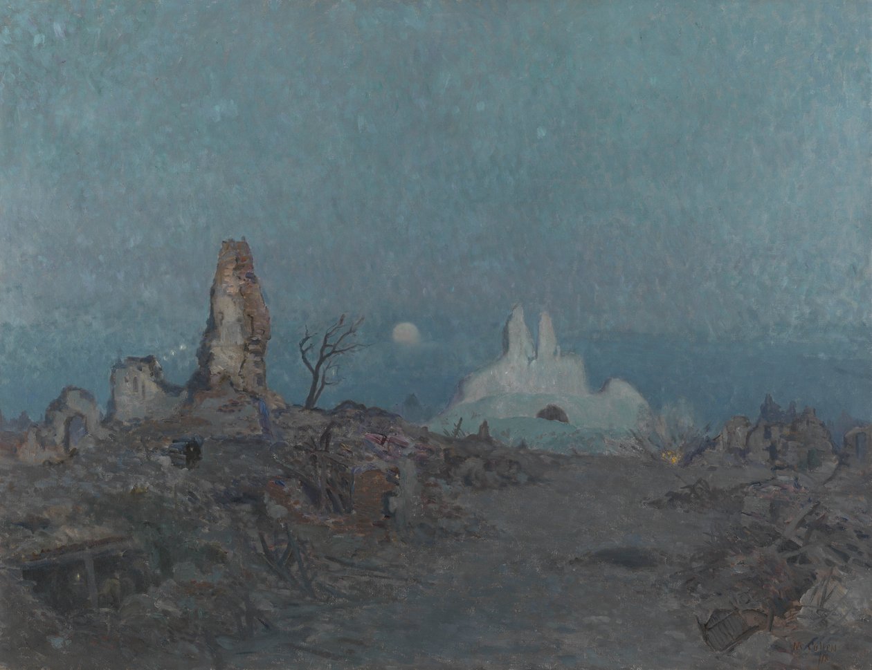 La route enfoncée, Hangard, 1918 - Maurice Galbraith Cullen