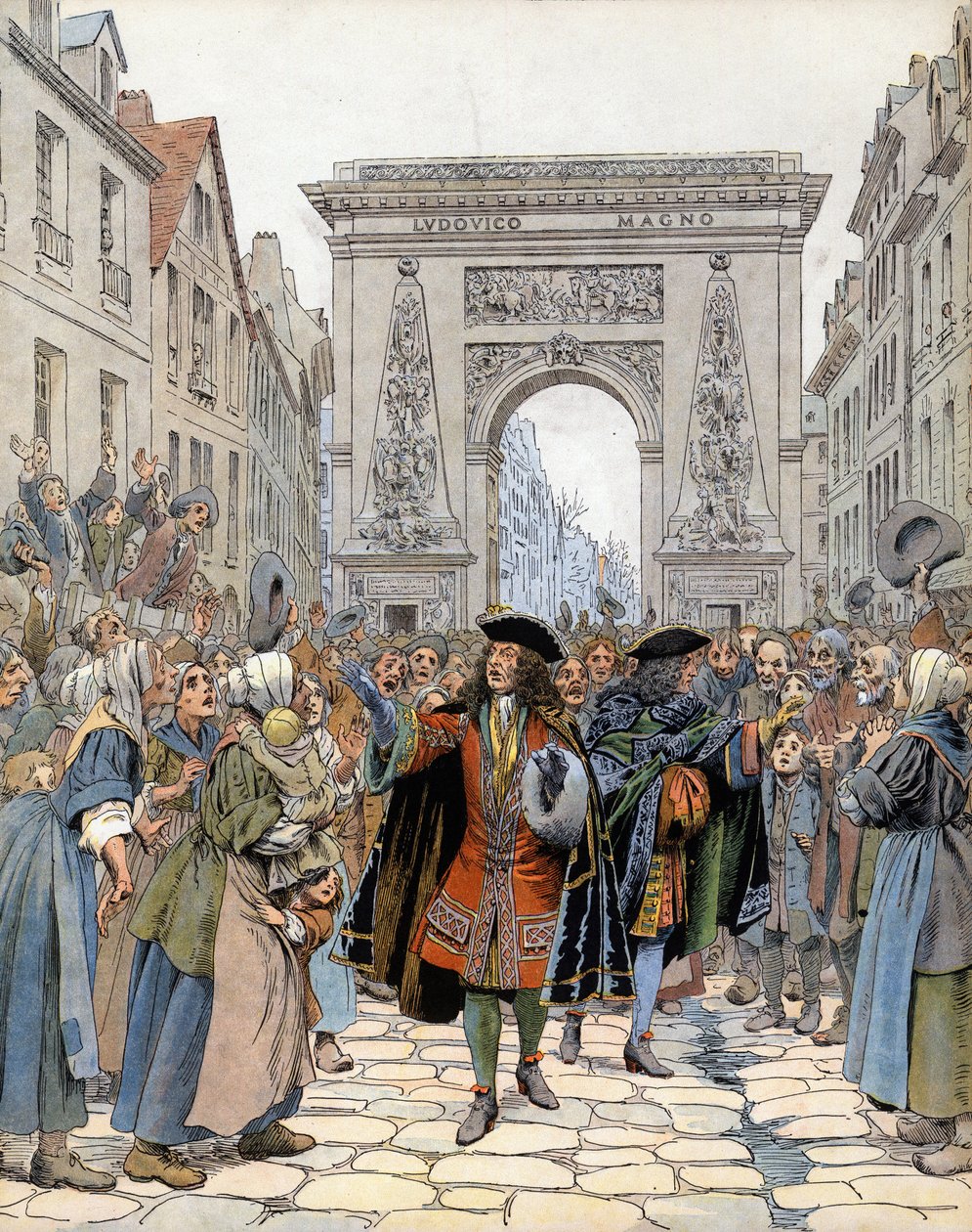 À la porte Saint-Denis à Paris, le maréchal de Boufflers - Maurice Leloir