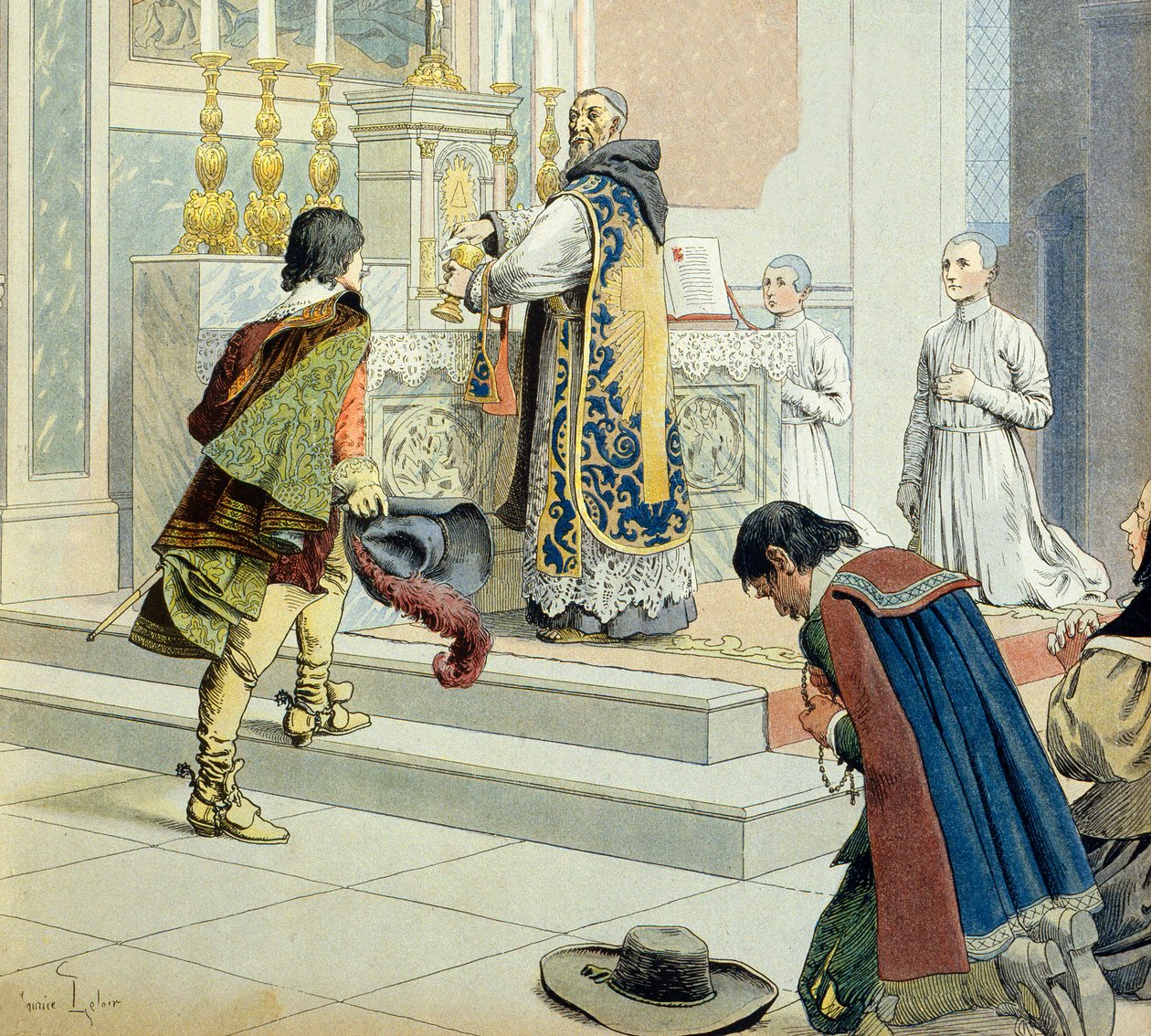 Histoire de France : François Leclerc du Tremblay dit Père Joseph (1577-1638) éminence grise (confident et collaborateur) du cardinal Richelieu (Armand Jean du Plessis) - Maurice Leloir