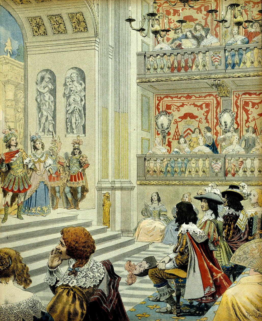 Histoire de France : Représentation au théâtre du palais cardinal (aujourd