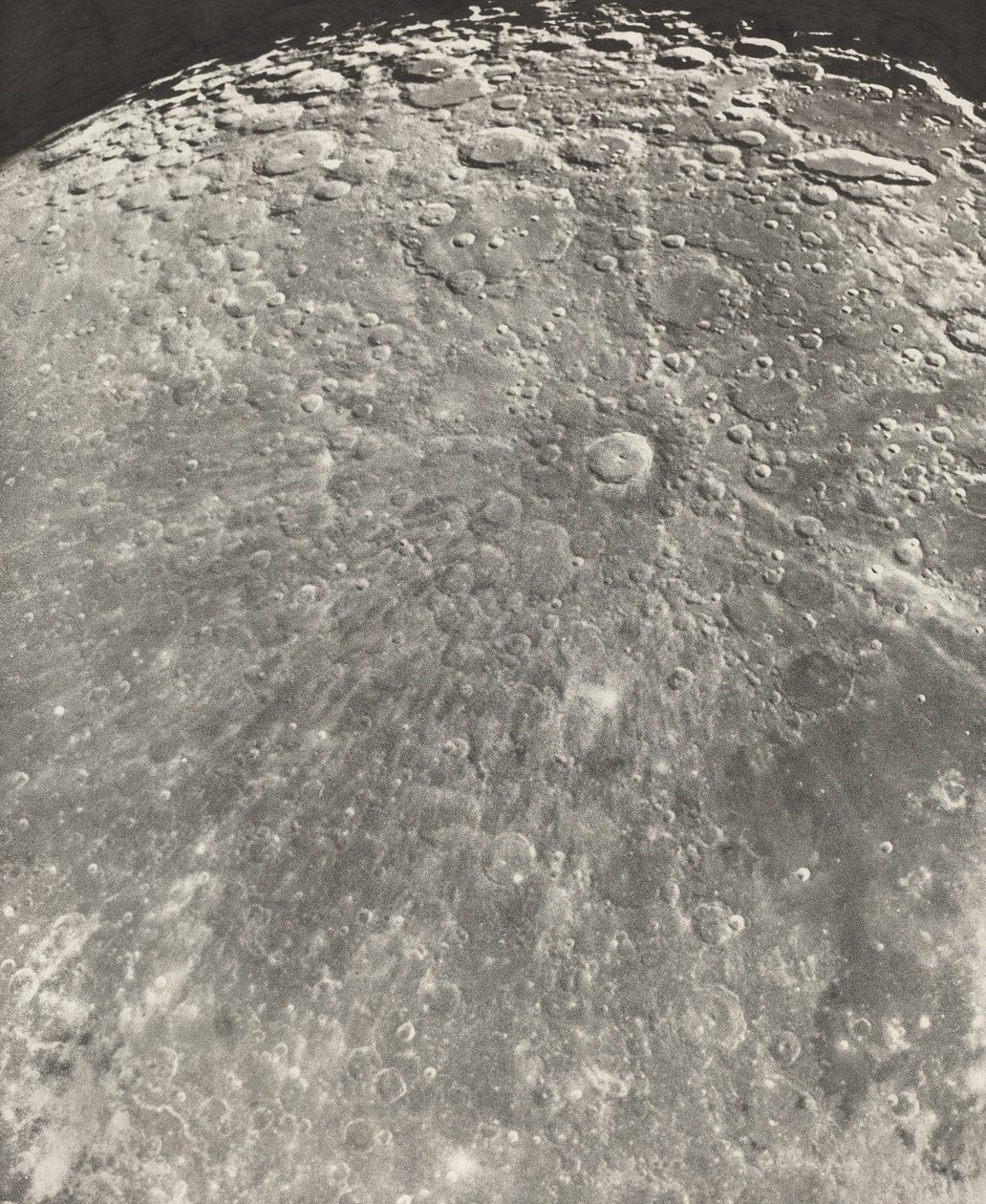 Photographie Lunaire Rayonnement de Tycho - Phase Croissante, 1899 - Maurice Loewy