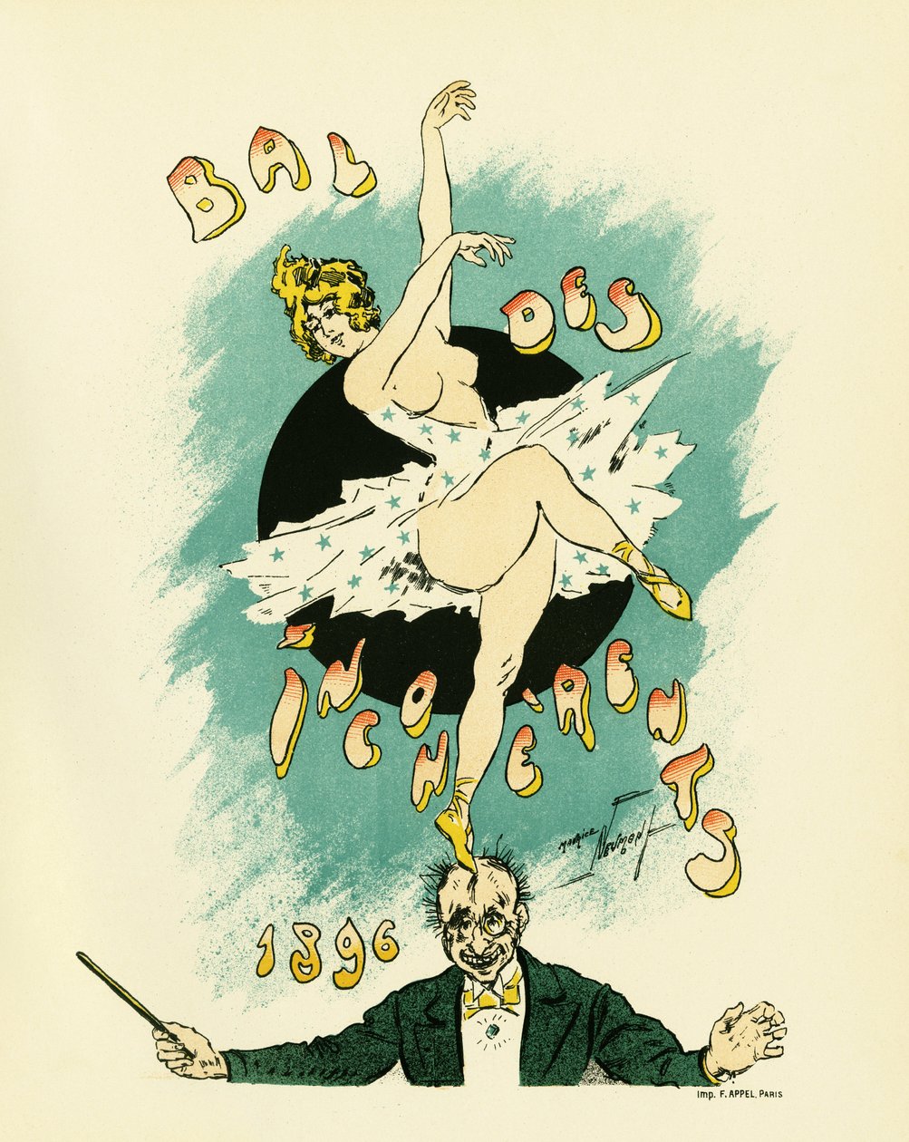 Affiche pour le bal des incohérents - Maurice Louis Henri Neumont