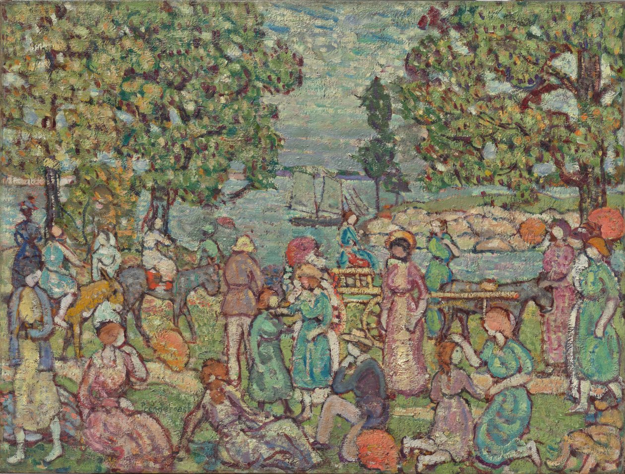 Sur la plage, no 3 - Maurice Prendergast