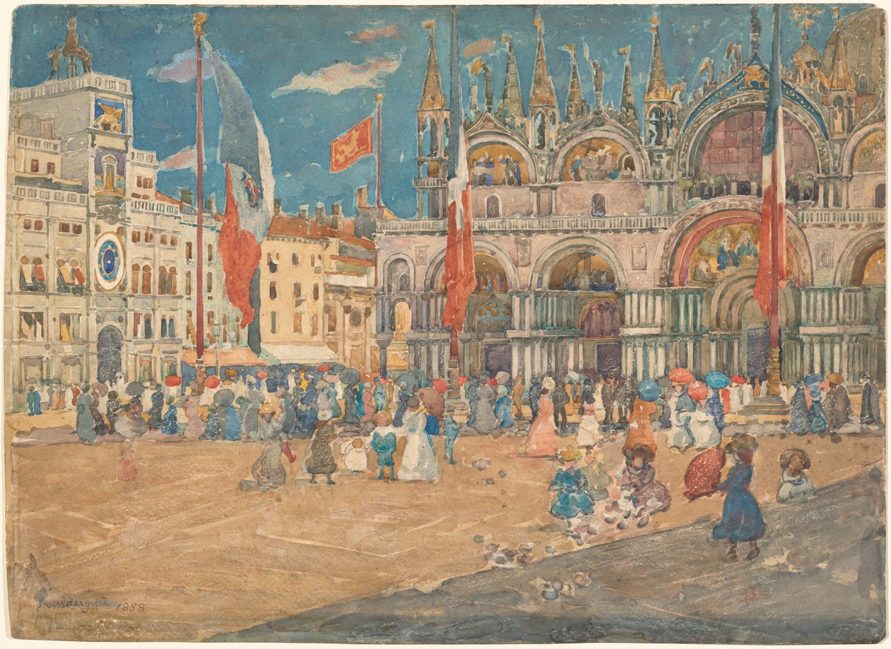Place Saint-Marc - Maurice Prendergast