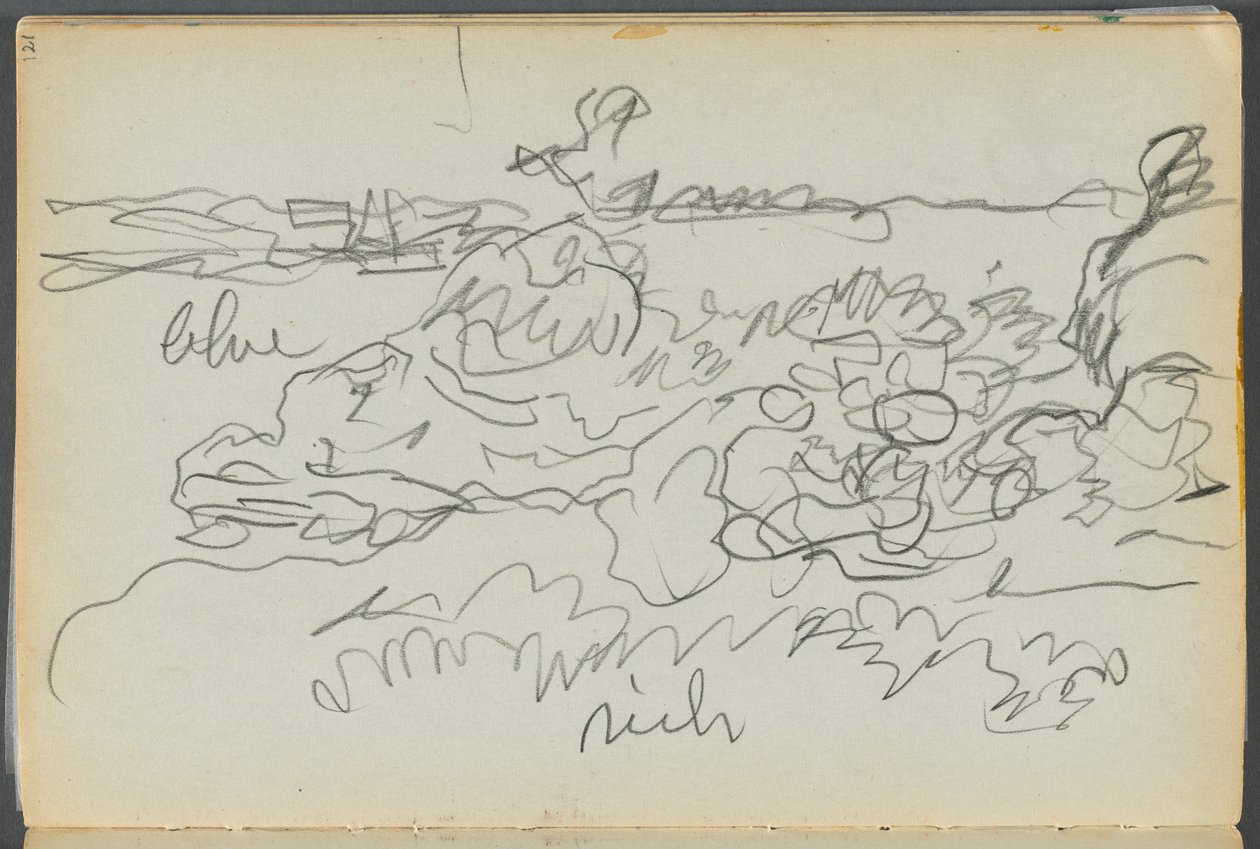 Sketchbook- The Granite Shore Hotel, Rockport, page 121 : Shore - Maurice Prendergast