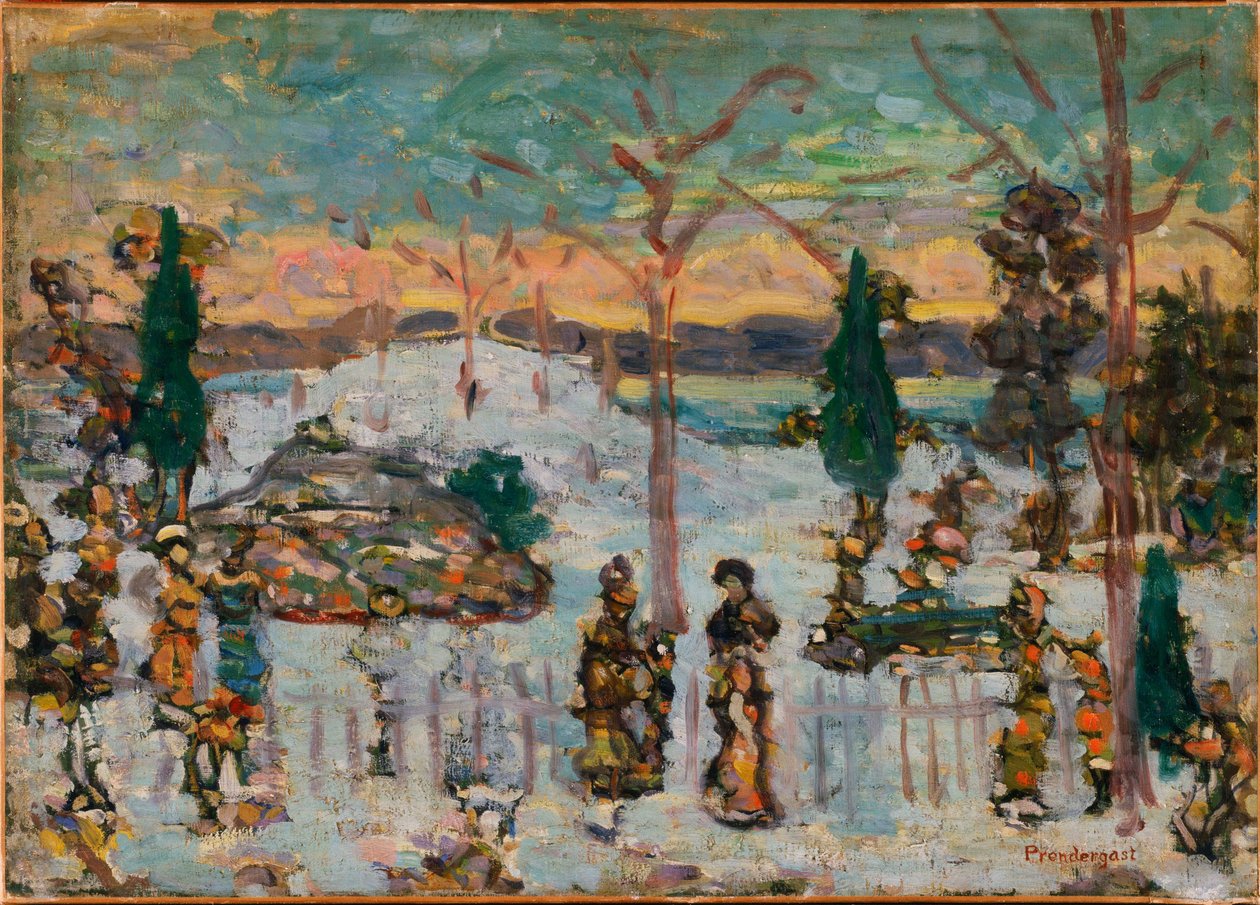 De la neige en avril - Maurice Prendergast