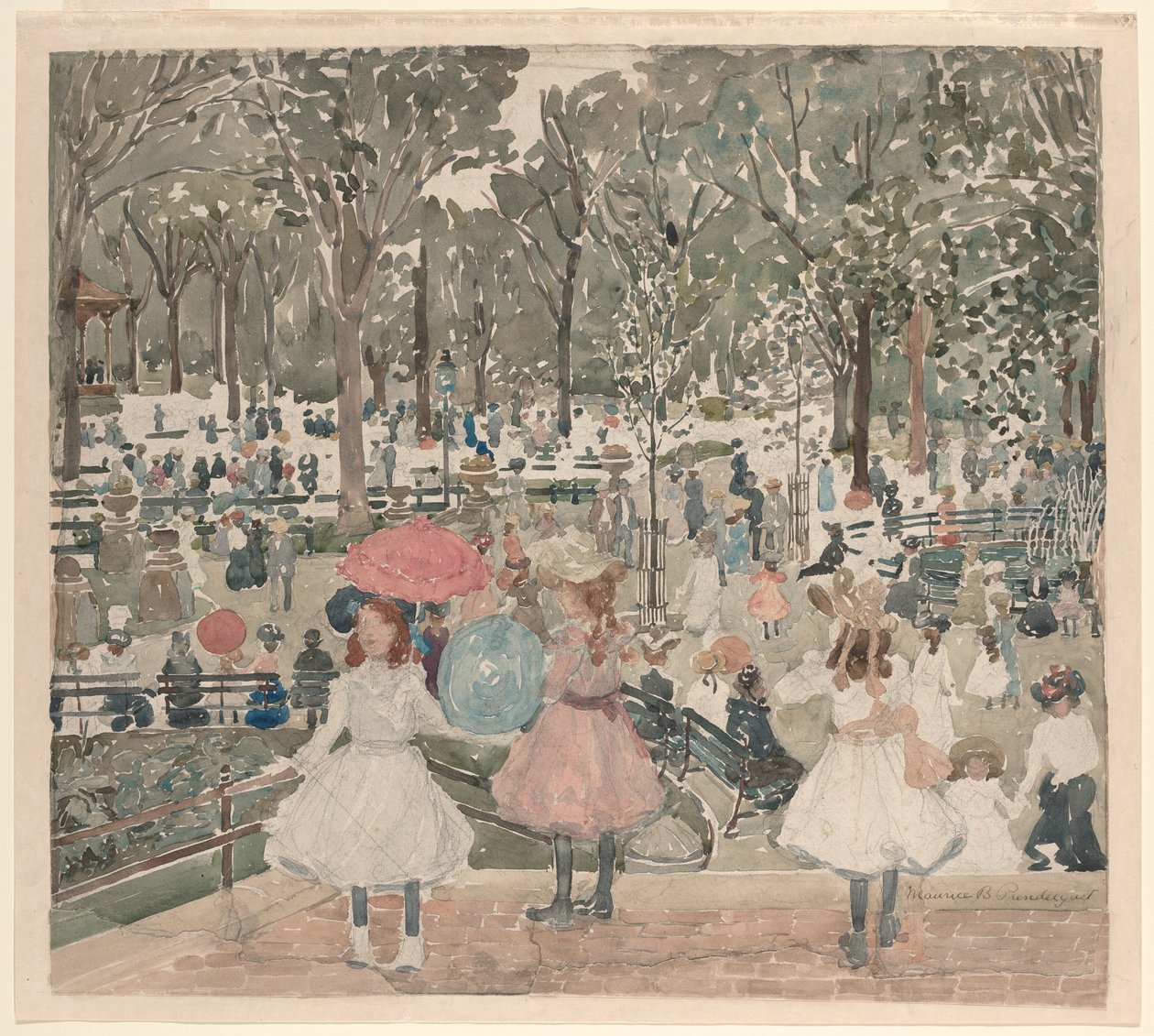 Le Mall, Central Park - Maurice Prendergast
