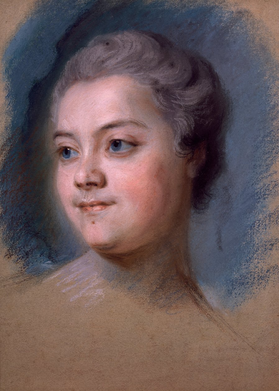 Portrait de Mademoiselle de Chastagner de Lagrange, par Maurice-Quentin de la Tour (1704-1788) - Maurice Quentin de La Tour