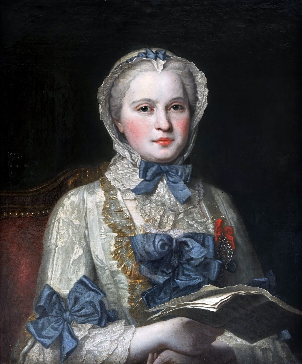 Portrait de la princesse Maria Josepha de Saxe 1731-1767 - Maurice Quentin de La Tour