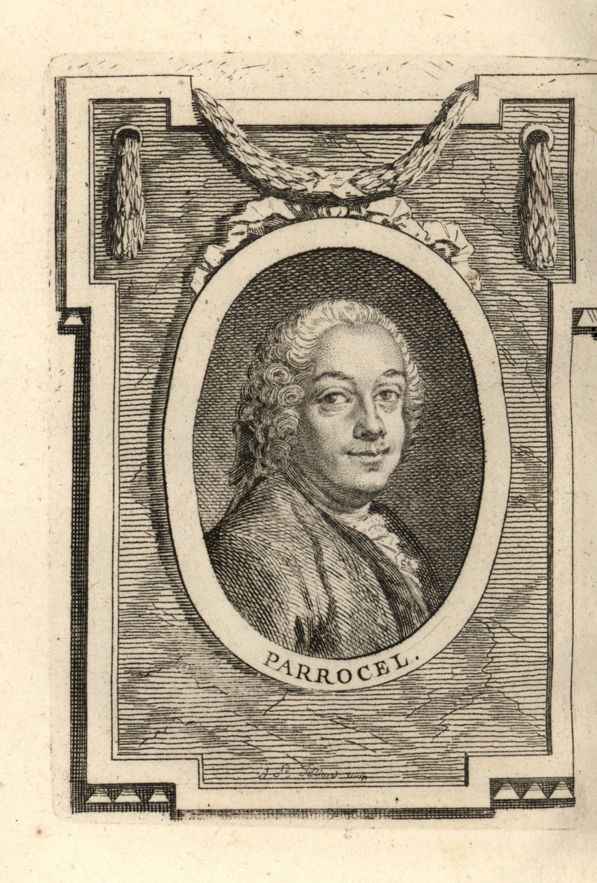 Charles Parrocel, peintre français - Maurice Quentin de la (after) Tour