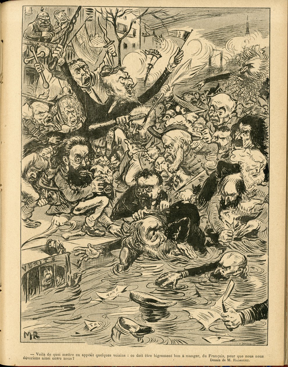Illustration de Maurice Radiguet (1866-1941) dans Le Rire - Maurice Radiguet