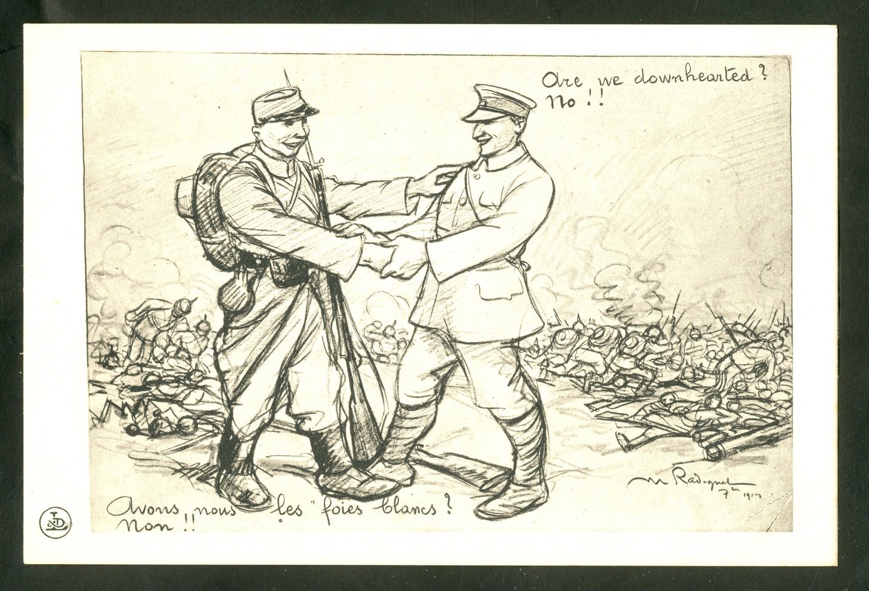 Carte postale, satirique en N & B - Maurice Radiguet