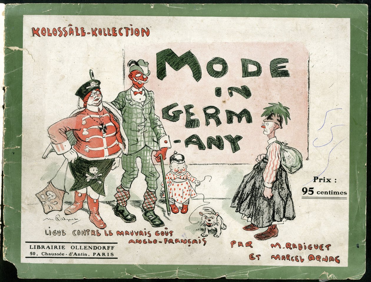 Mode en Allemagne, vers 1915 - Guerre de 14-18, Allemagne Prusse, Mode, Laideur - Maurice Radiguet