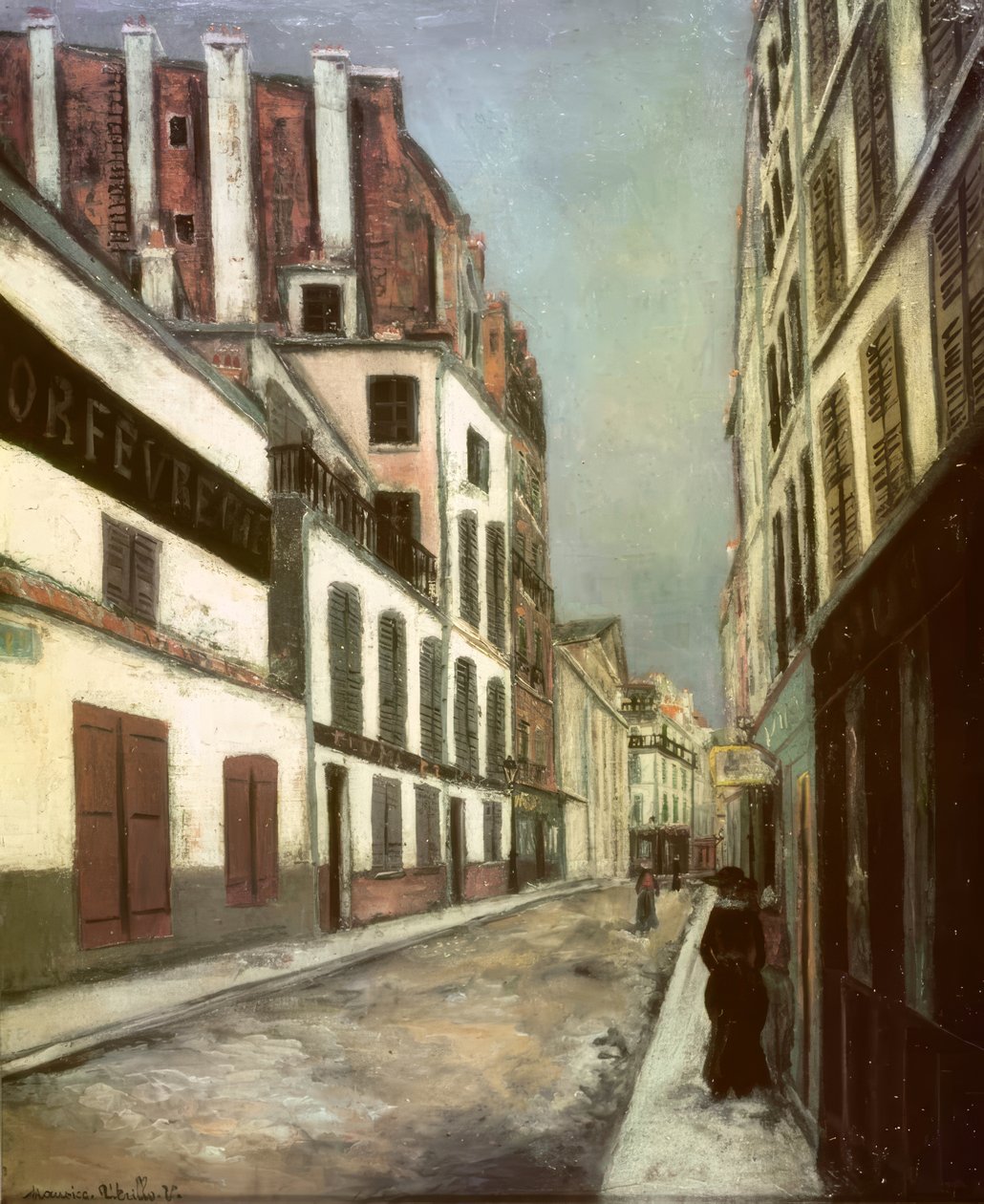 La rue à Saint-Ouen - Maurice Utrillo