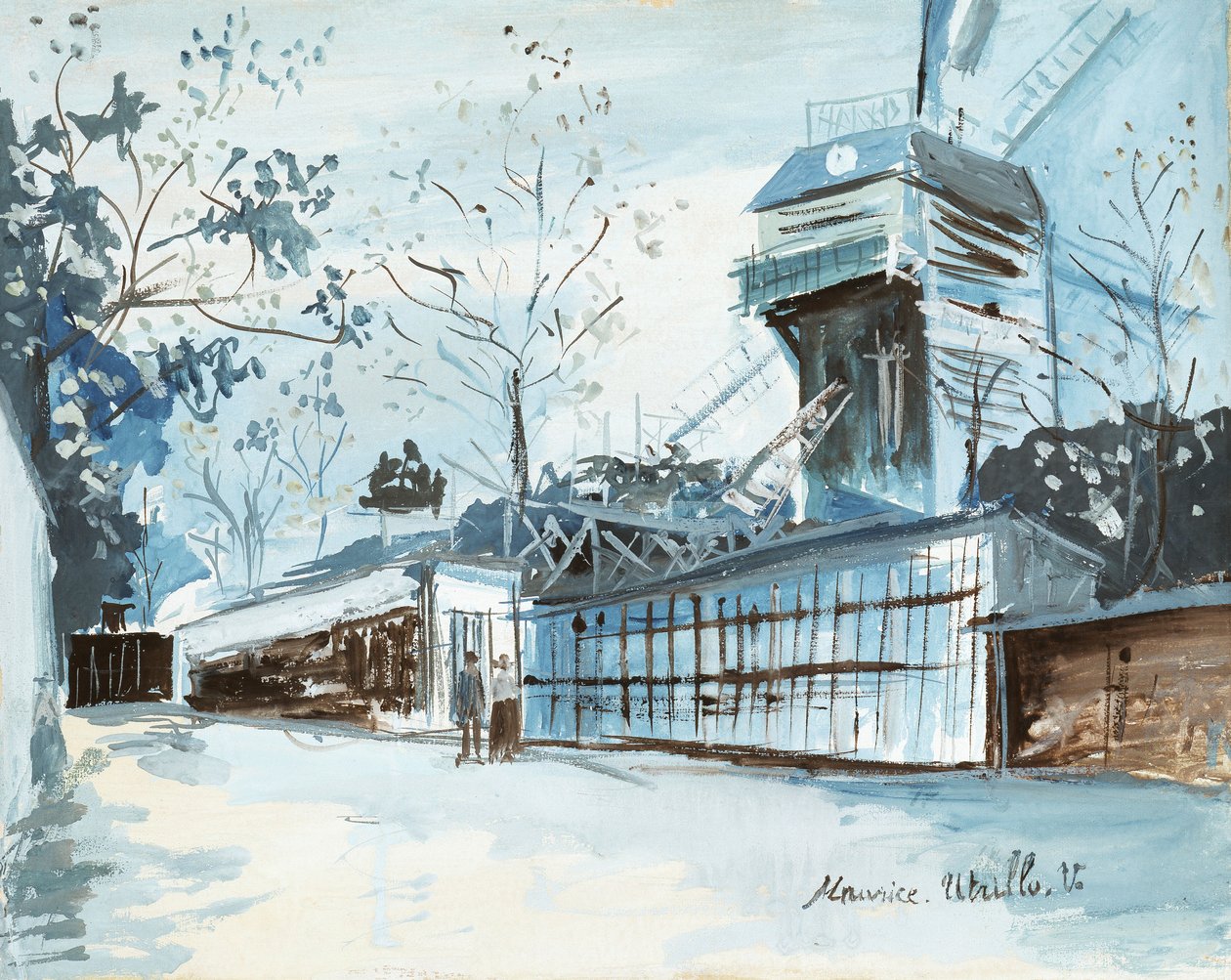 La Moulin de la Galette, Paris - Maurice Utrillo