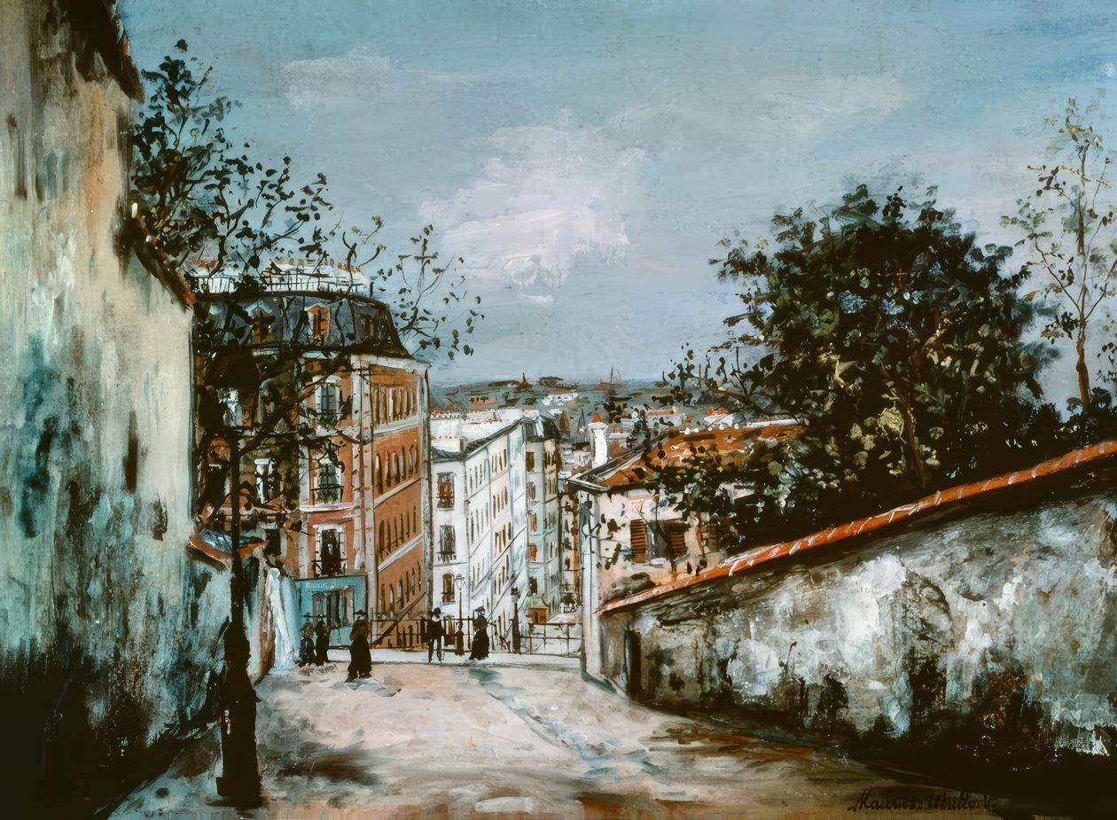 La Rue du Mont-Cenis à Montmartre - Maurice Utrillo