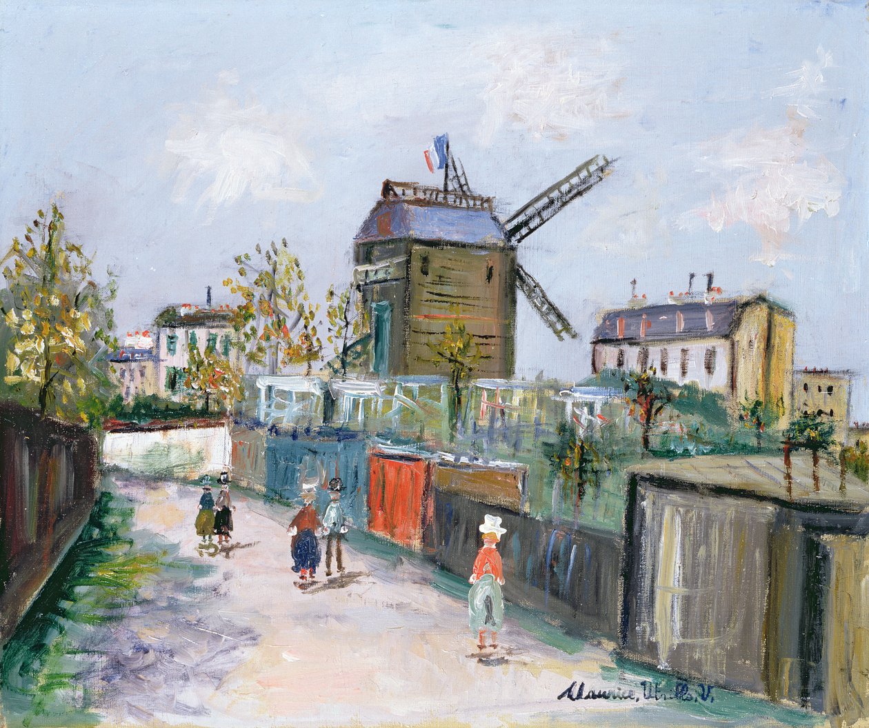 Le Moulin de la Galette, c.1930 (oil on canvas) - Maurice Utrillo