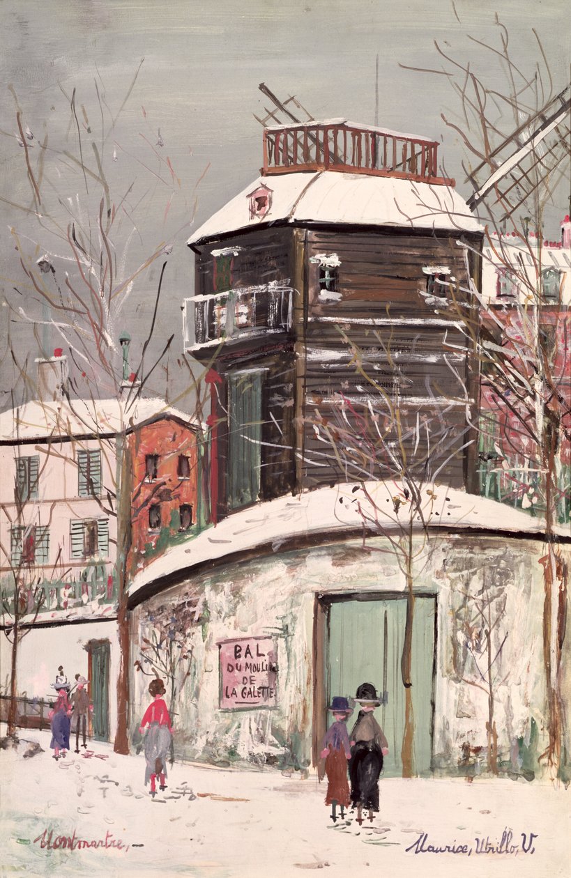 Le Moulin de la Galette, c.1933 (oil on canvas) - Maurice Utrillo