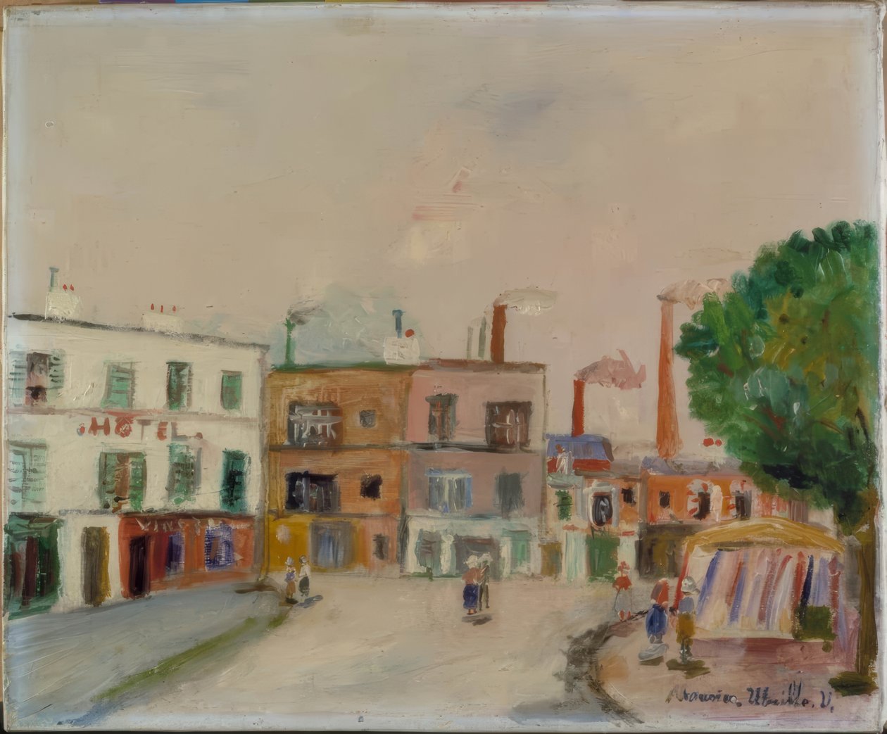« Les usines de banlieue » (Les usines de banlieue) - Maurice Utrillo