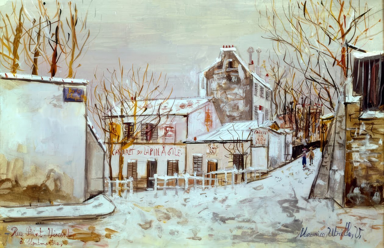 Montmartre, rue Saint-Vincent - Maurice Utrillo