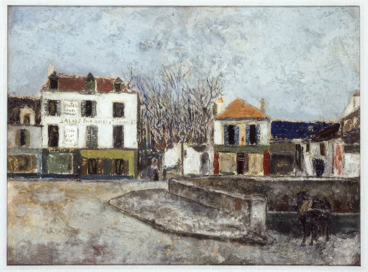 Place du Pont à Sarcelles - Maurice Utrillo
