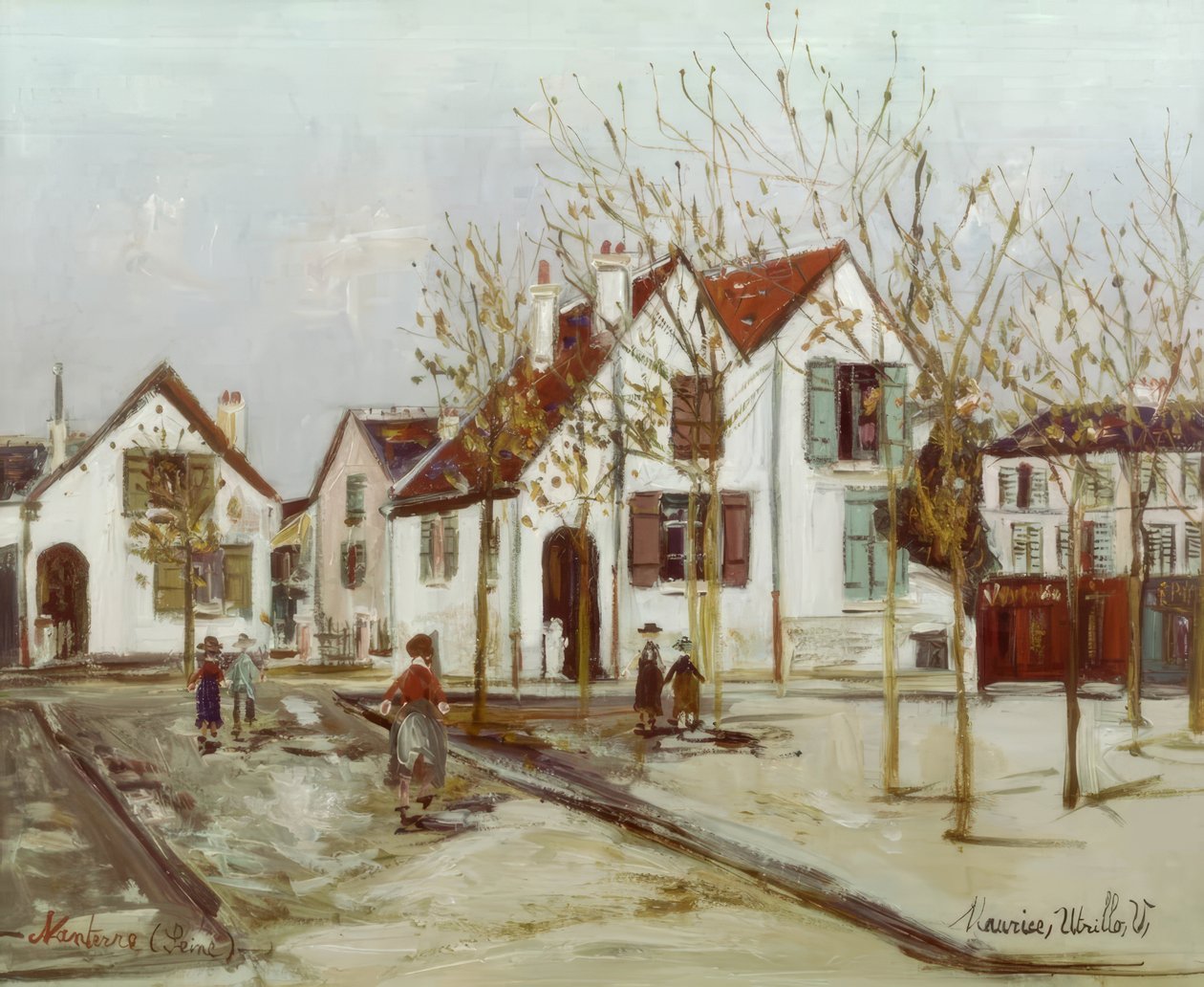 Place à Nanterre - Maurice Utrillo