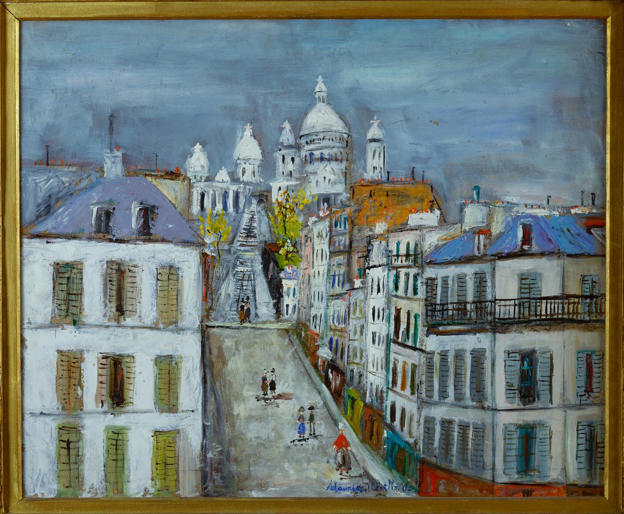 Rue Chappe, Montmartre, c.1937 (oil on board) - Maurice Utrillo