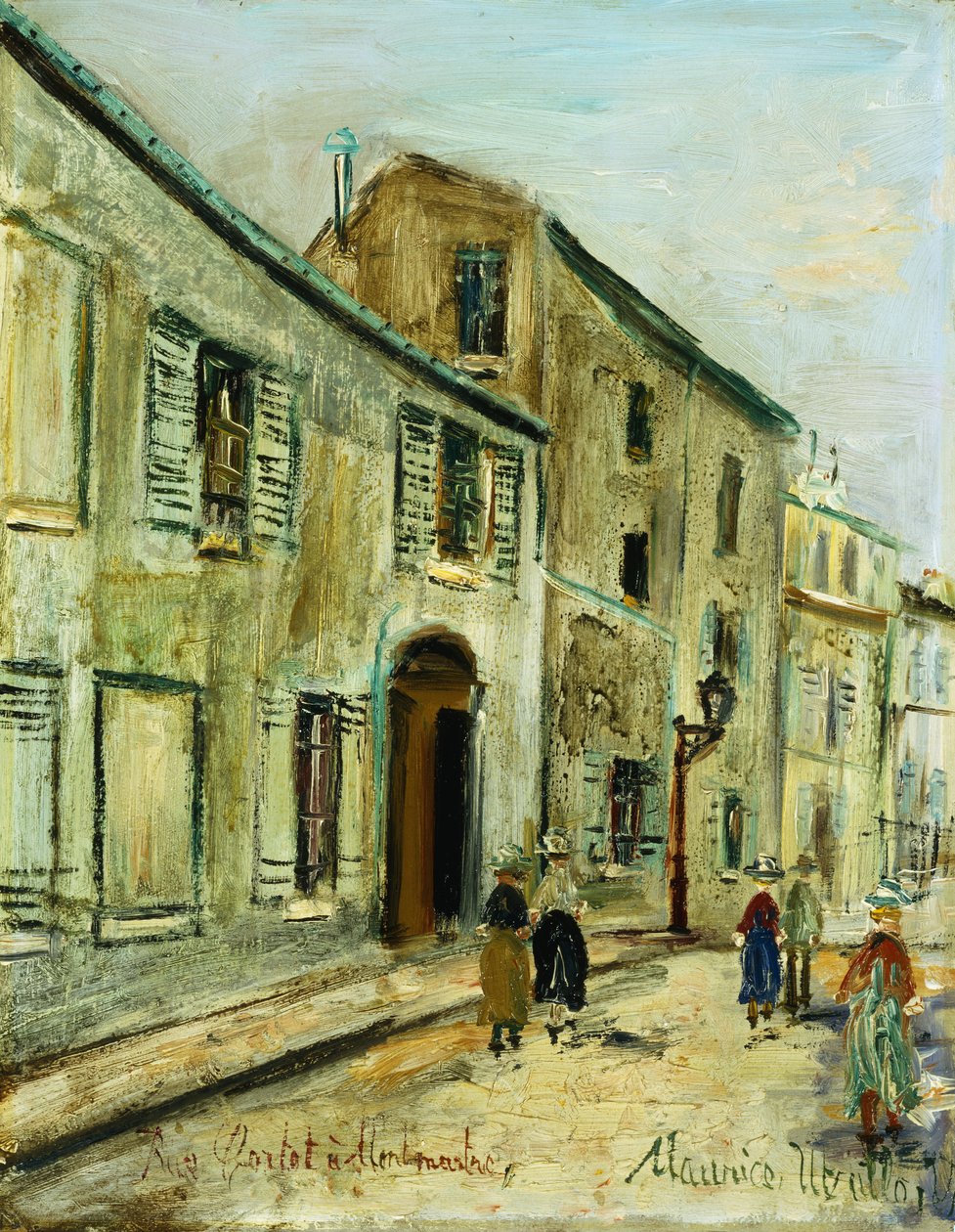 Rue Corot à Montmartre, vers 1930 (huile sur panneau) - Maurice Utrillo