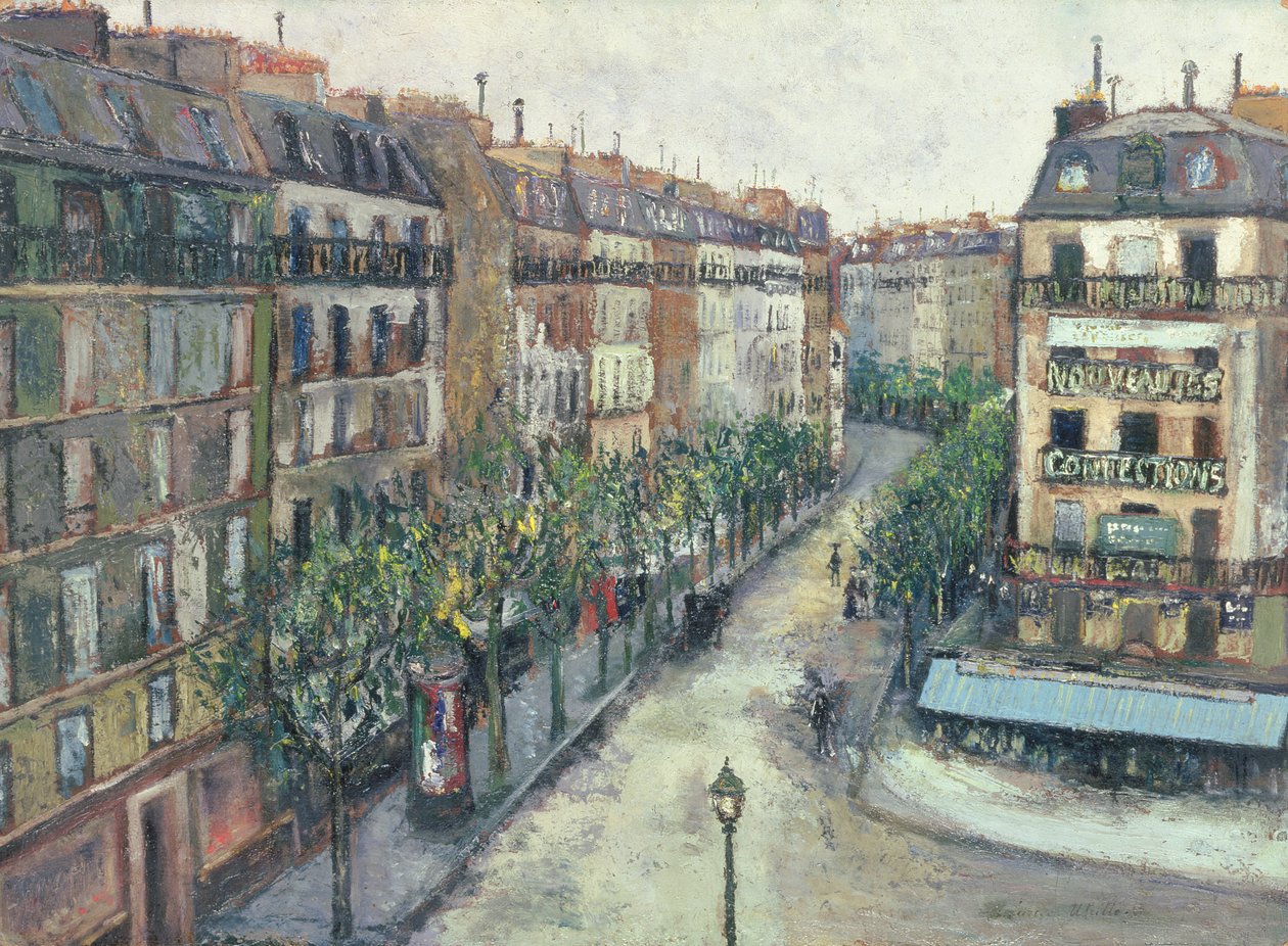 Rue Custine in Montmartre - Maurice Utrillo