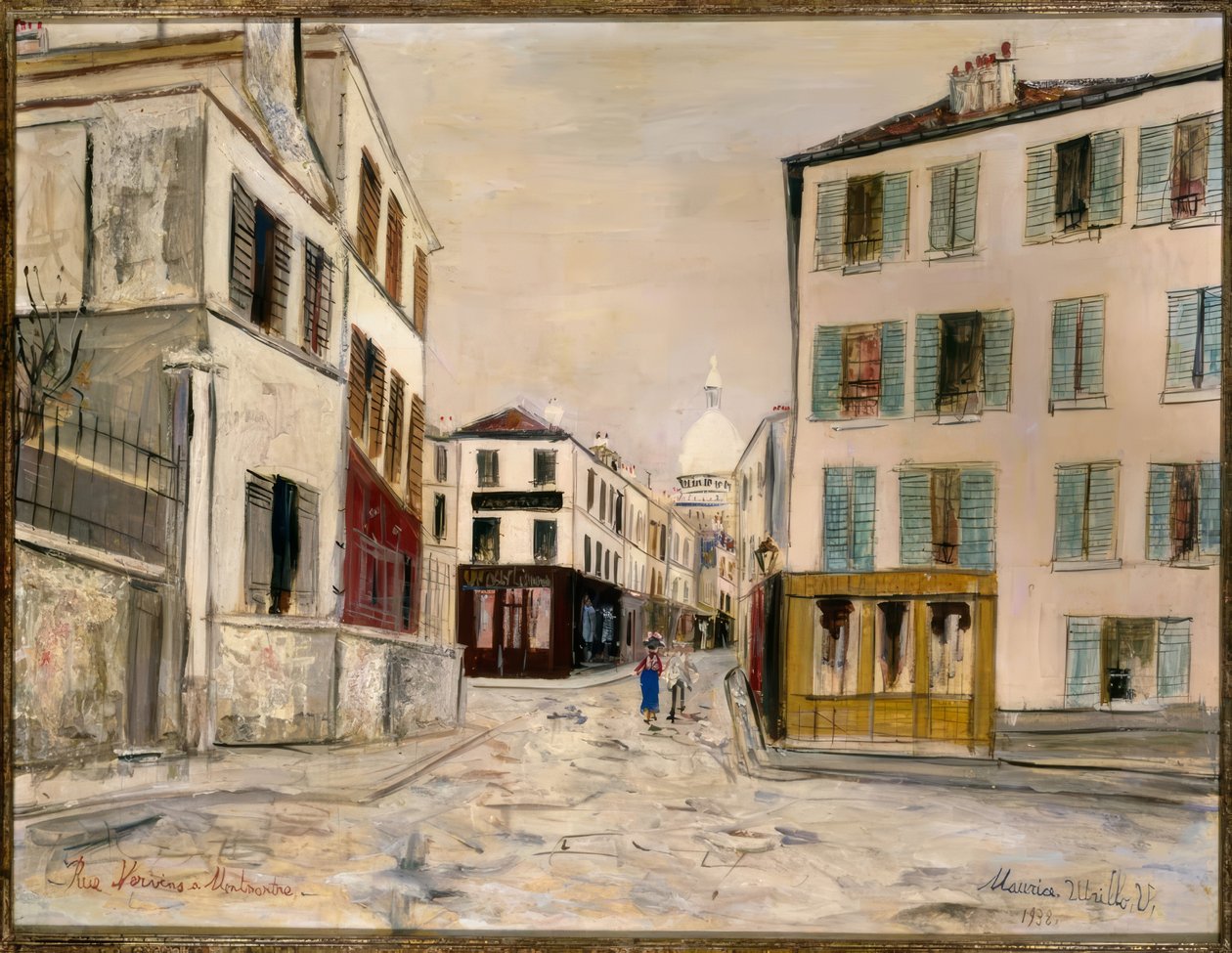 Rue Norvins à Montmartre - Maurice Utrillo