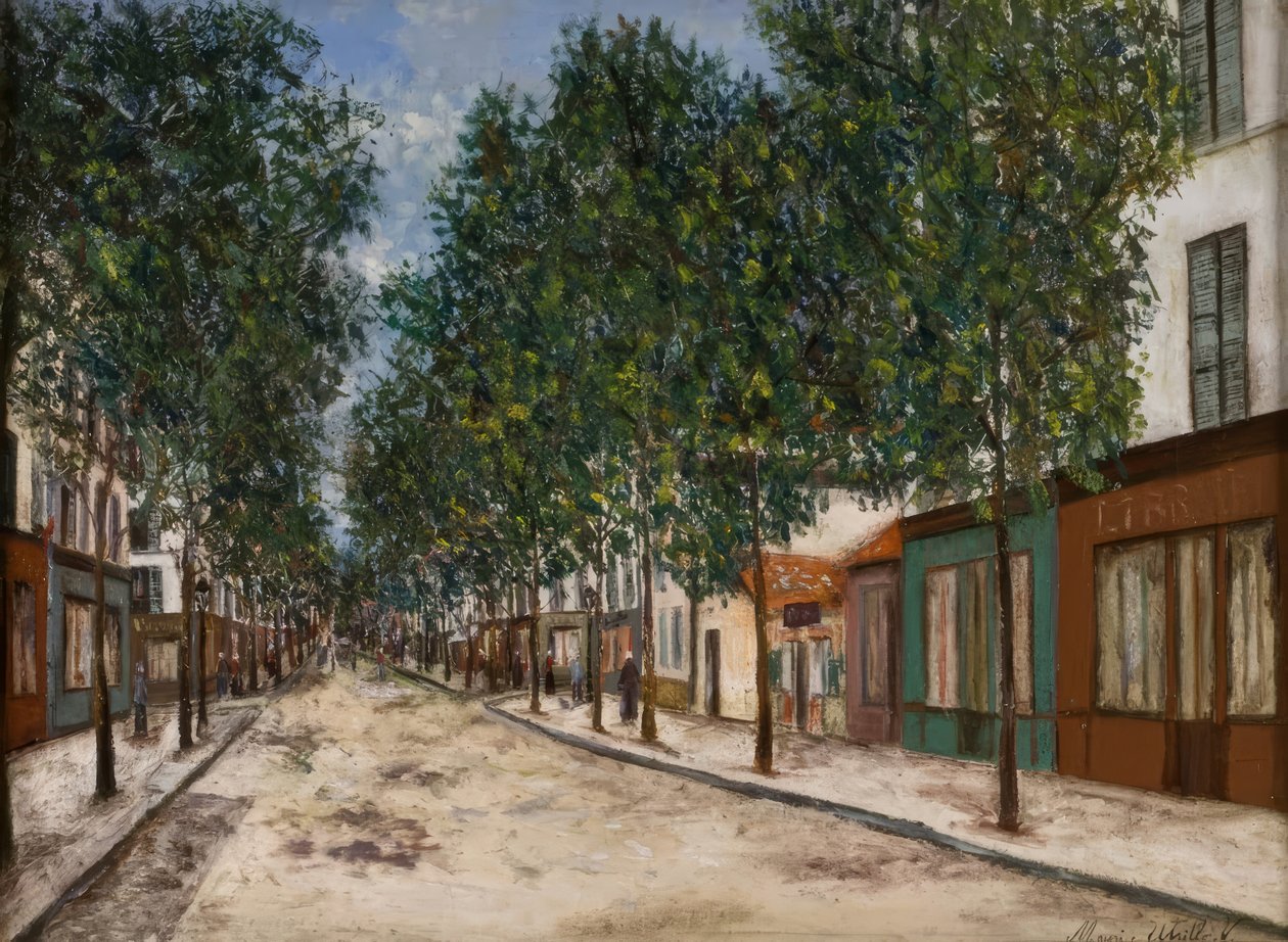 Route vers Puteaux - Maurice Utrillo