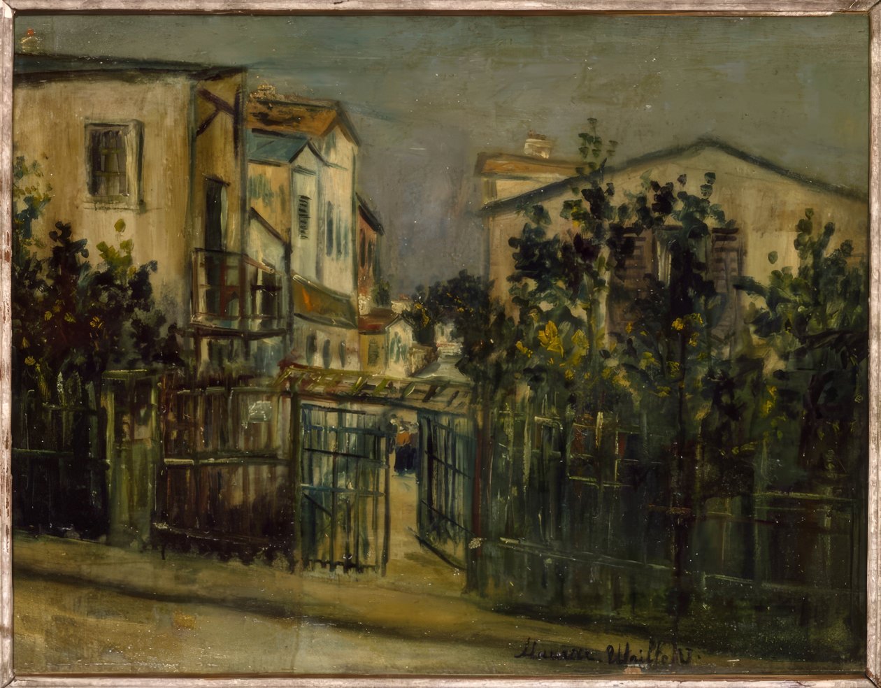 Scène de rue à Montmartre - Maurice Utrillo