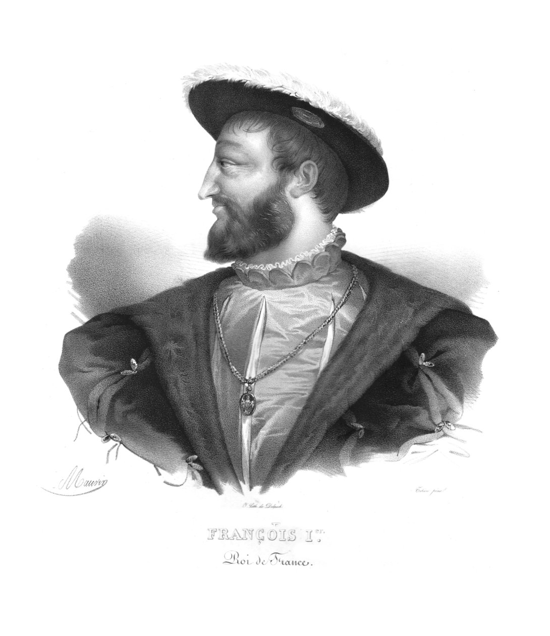François Ier. Roi de France, vers 1820 - Maurin
