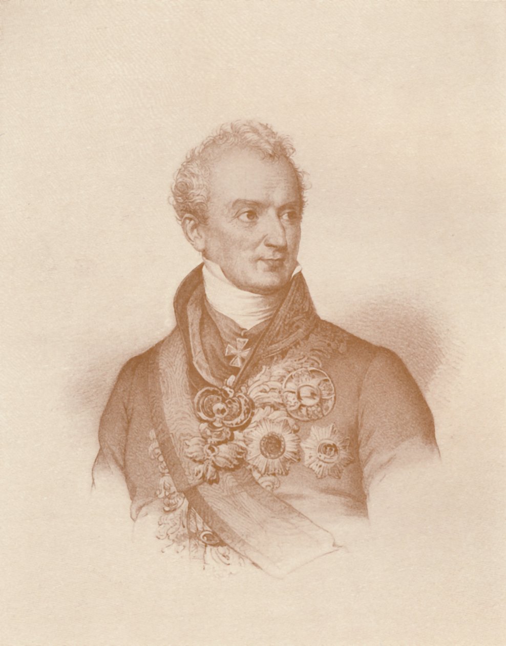Prince Clemens Wenzel Nepomuk Lothar Von Metternich-Winneburg, vers 1830, 1896 - Maurin