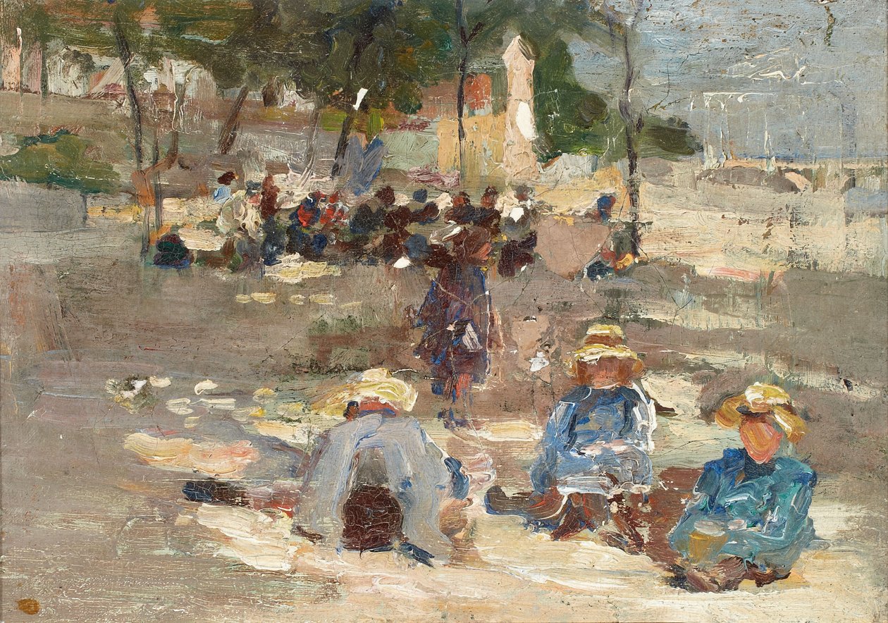 Pique-nique dans le parc - Max Liebermann