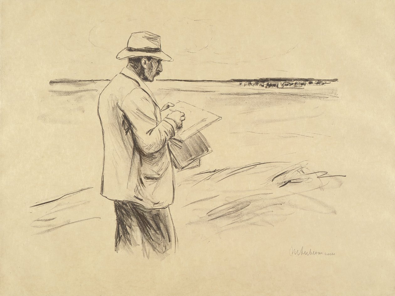 Autoportrait en plein air - Max Liebermann