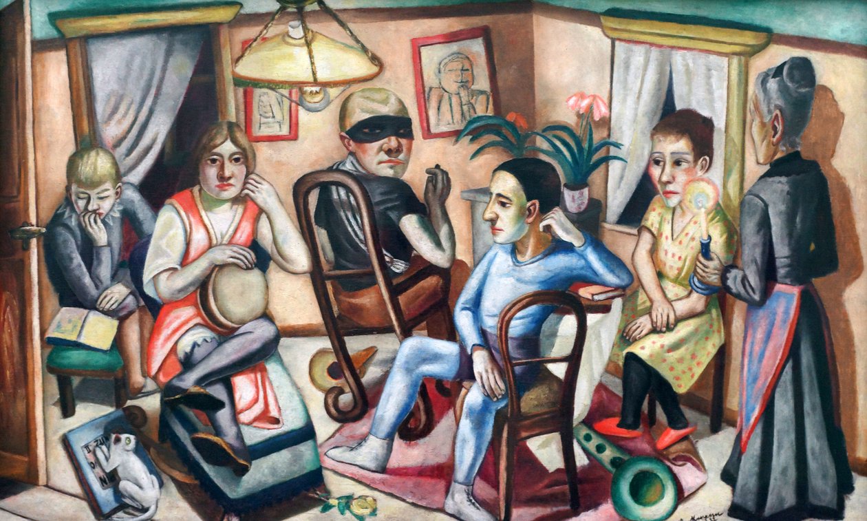 Avant le bal masqué - Max Beckmann