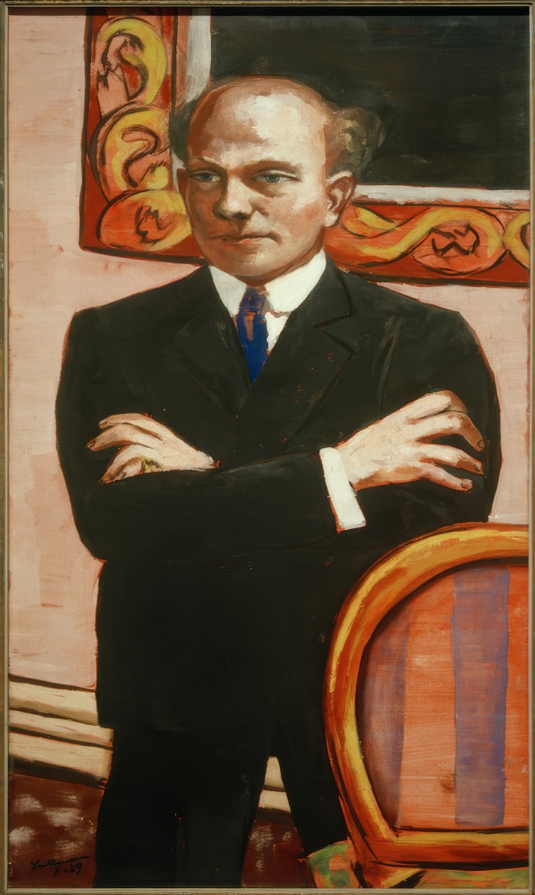 Portrait de Gottlieb Friedrich Reber - Max Beckmann