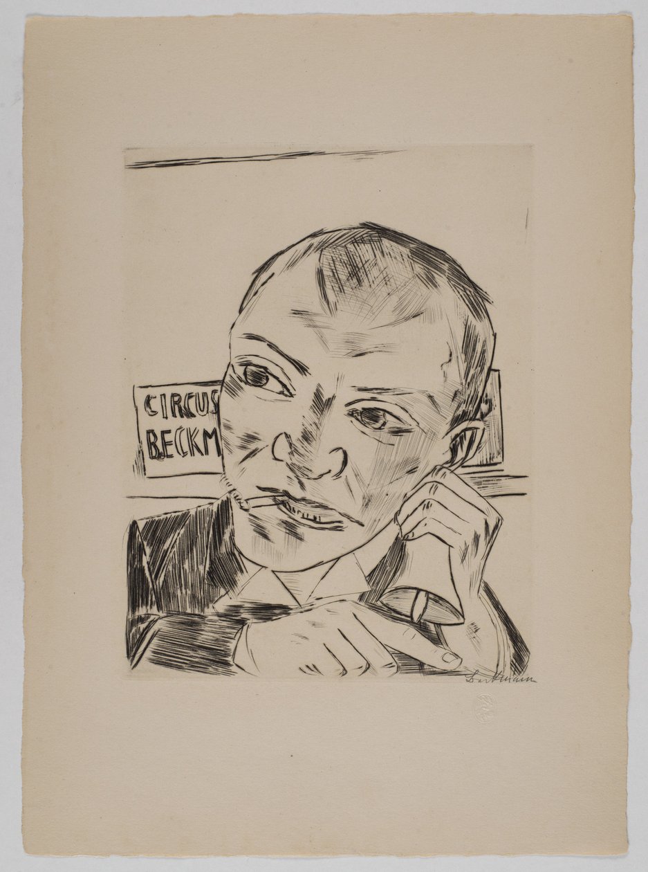 Le crieur public (Autoportrait) - Max Beckmann