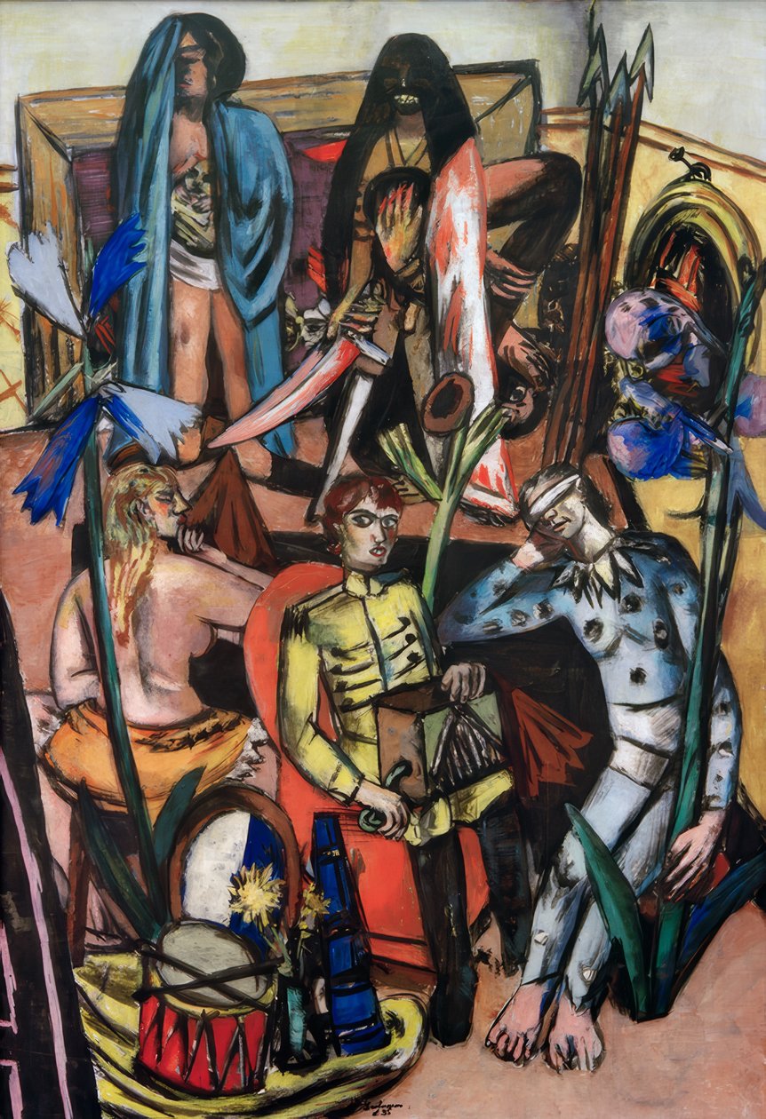 Le joueur de lyre (La chanson de la vie) - Max Beckmann